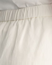 Falda midi en mezcla de lino