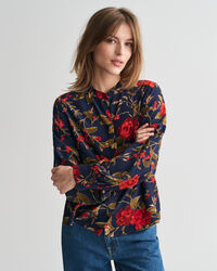 Blusa con estampado de rosas