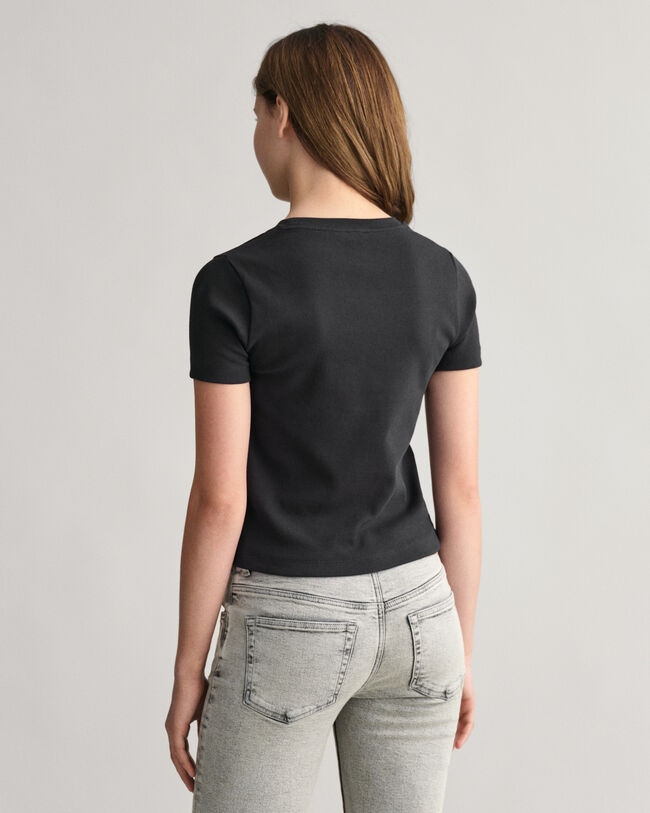 Camiseta acanalada Shield Teen Girls