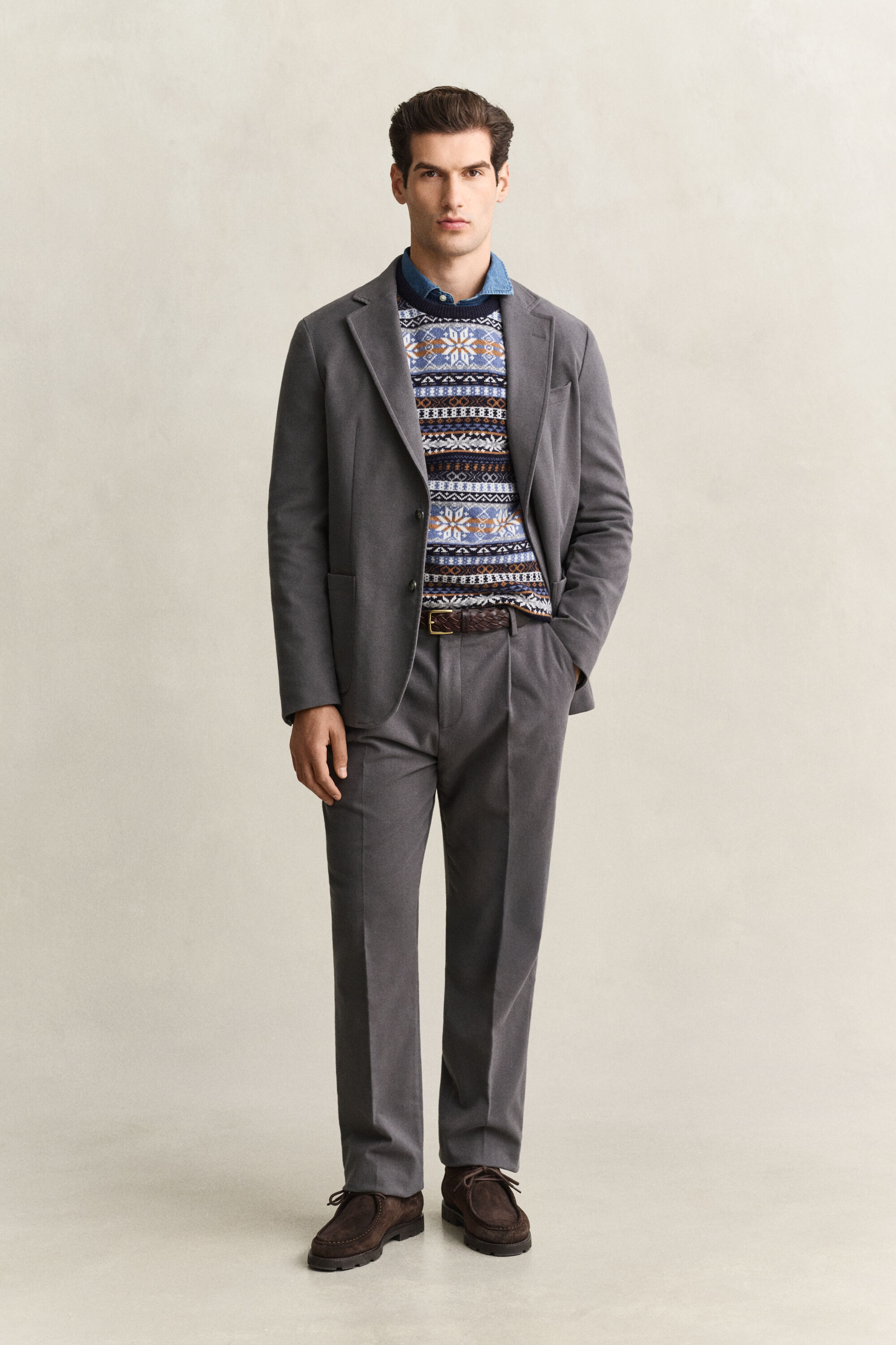 Pantalones de traje de molesquín