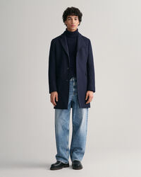 Sobretodo de lana clásico Tailored Fit