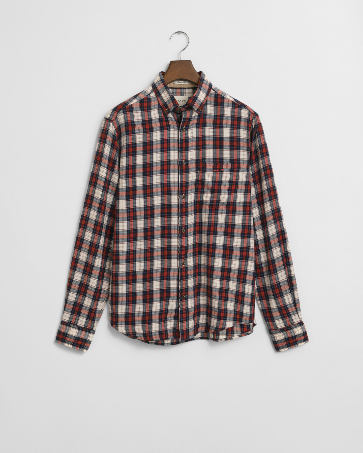 Camisa Regular Fit de franela Windblown a cuadros