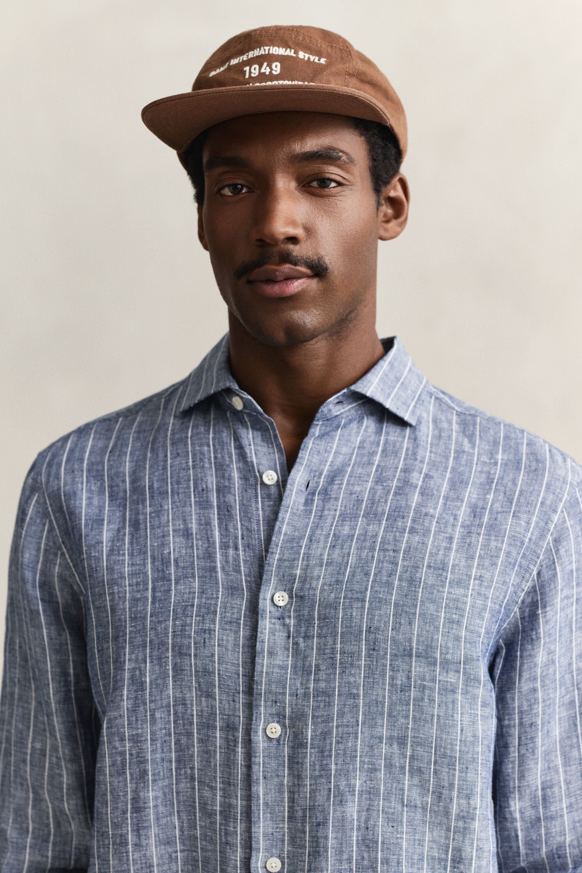 Camisa de lino a rayas