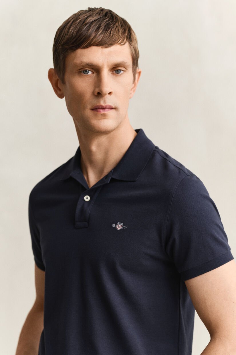 Polo de piqu&eacute; Slim Fit Shield