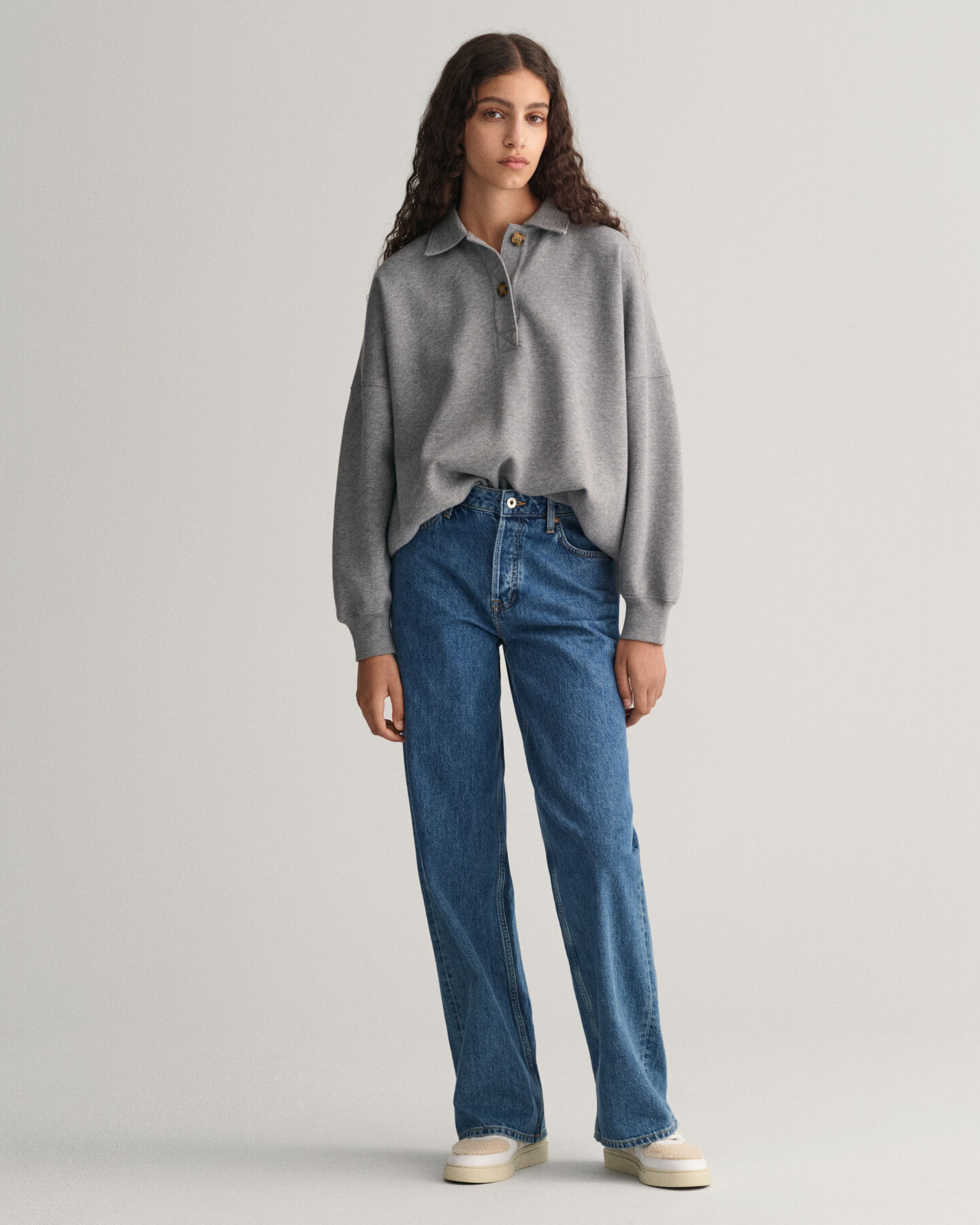 Vaqueros holgados de pernera recta