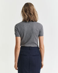 Jersey ligero de manga corta y cuello redondo