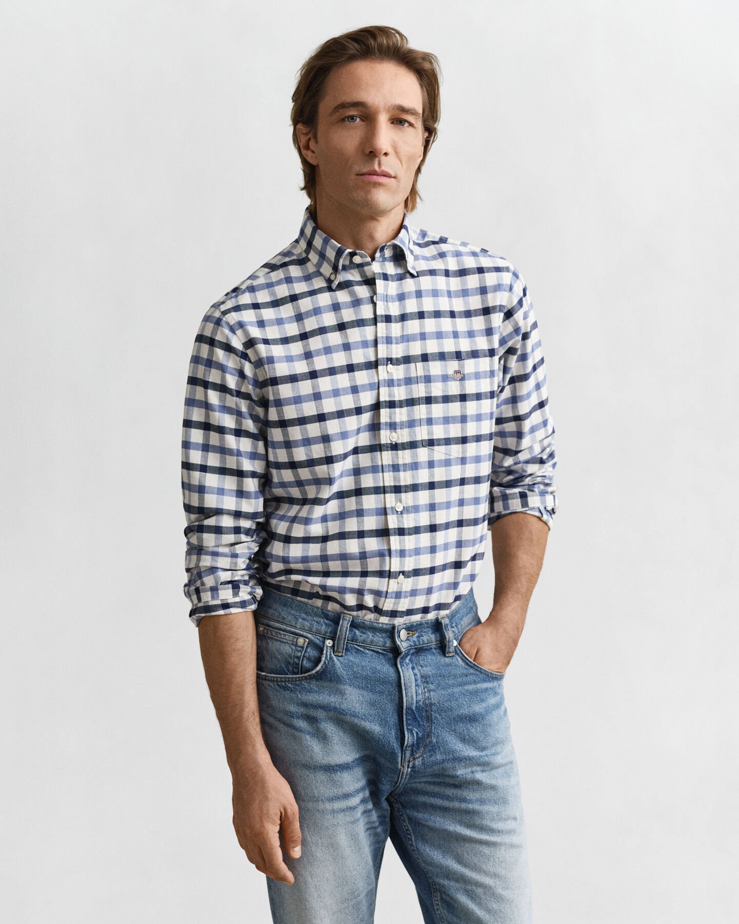 Camisa Oxford Regular Fit a cuadros