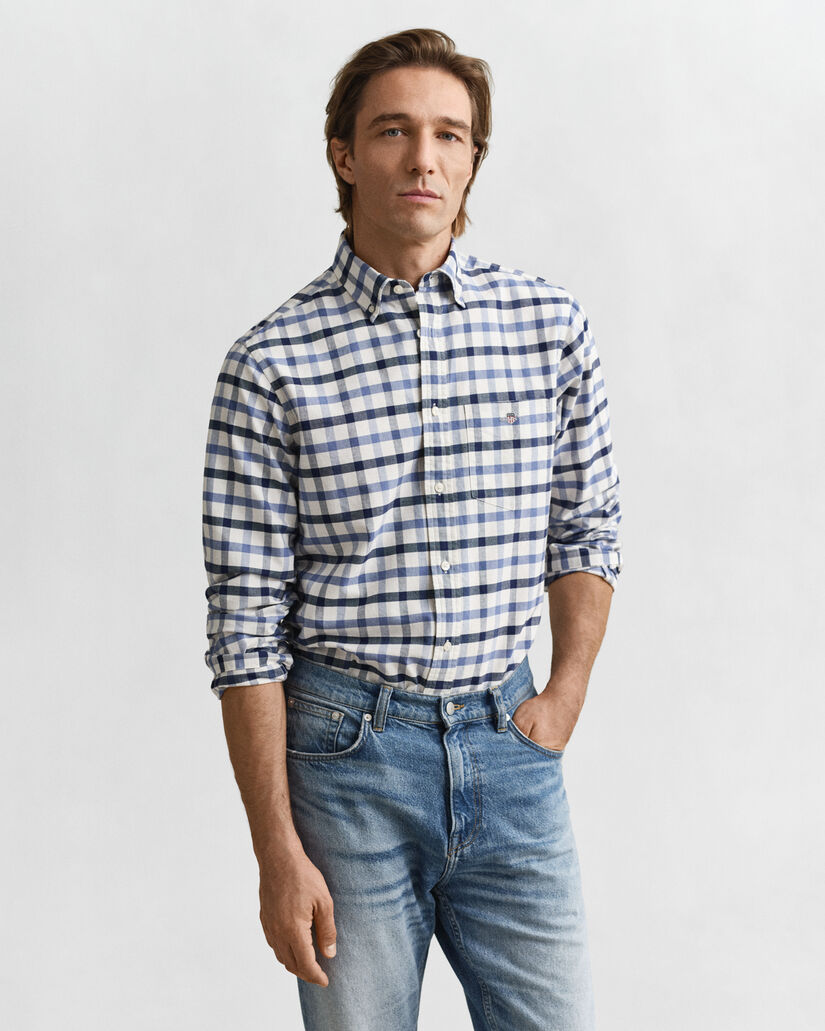 Camisa Oxford Regular Fit a cuadros