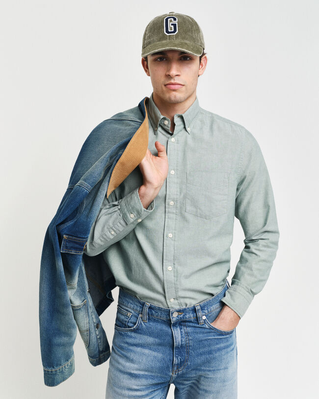 Camisa Oxford Regular Fit Archive Sin logotipo