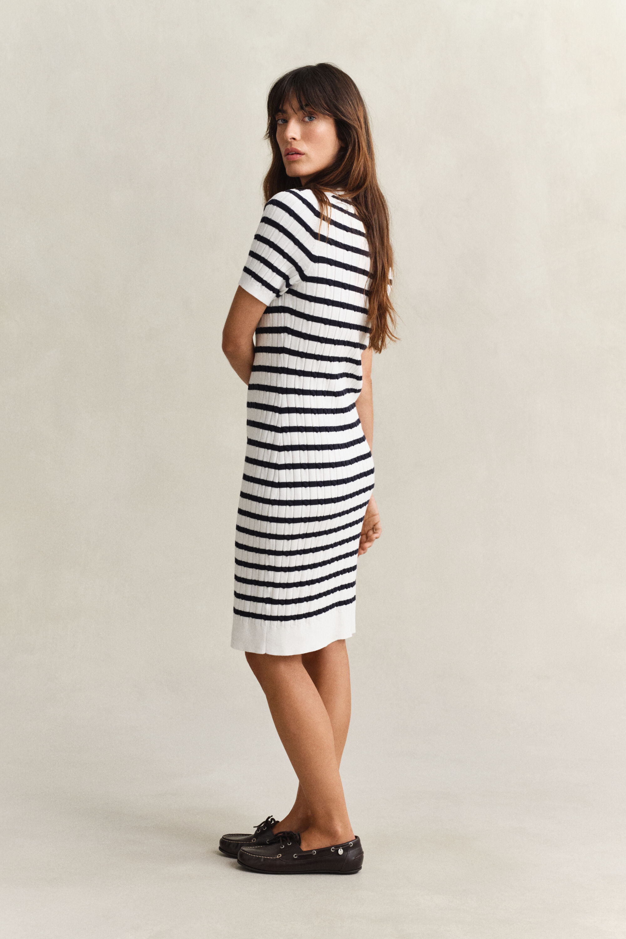 Vestido de punto de ochos de algodón