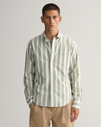 Camisa Regular Fit de rayas anchas en velarte