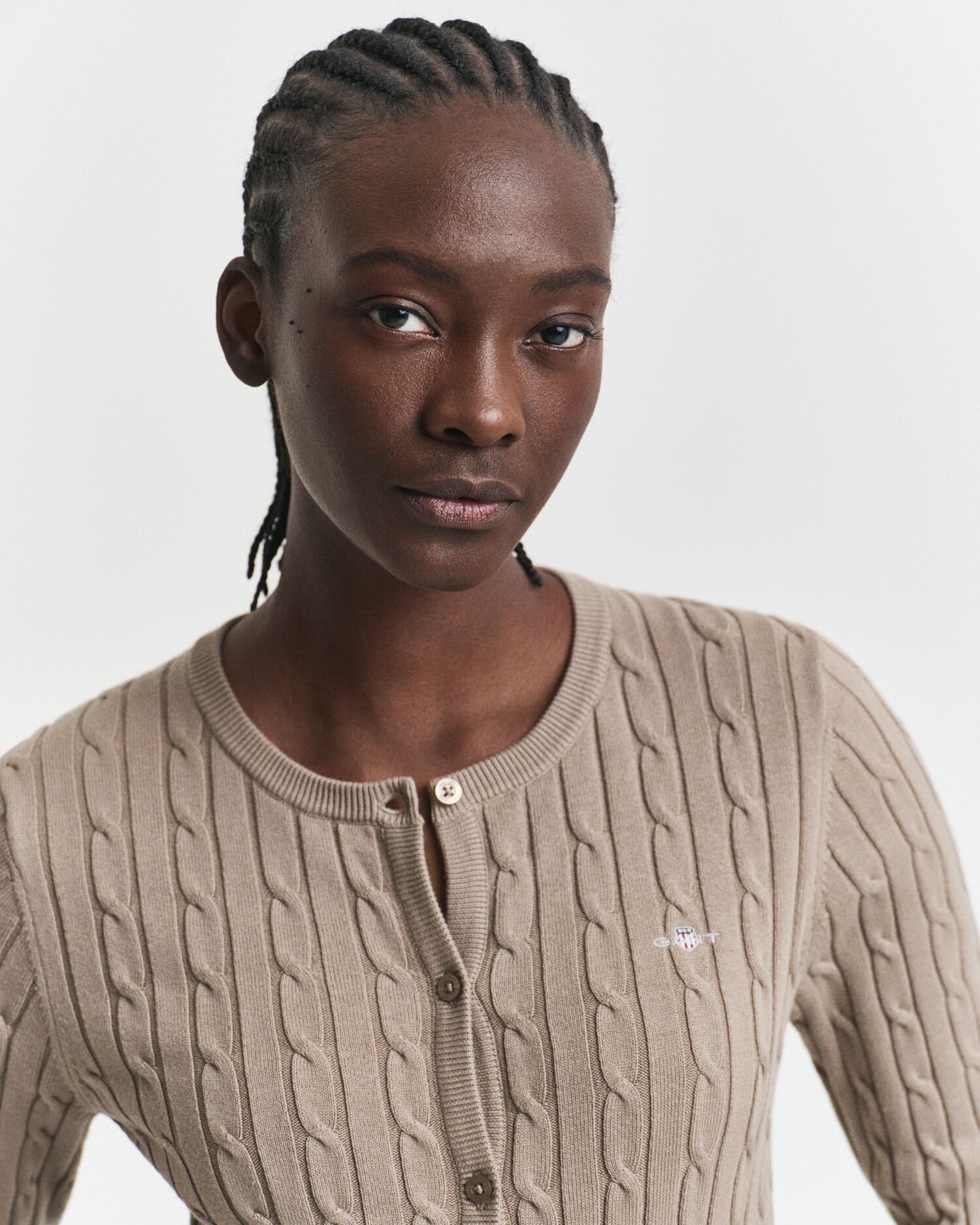 Cárdigan de punto de ochos