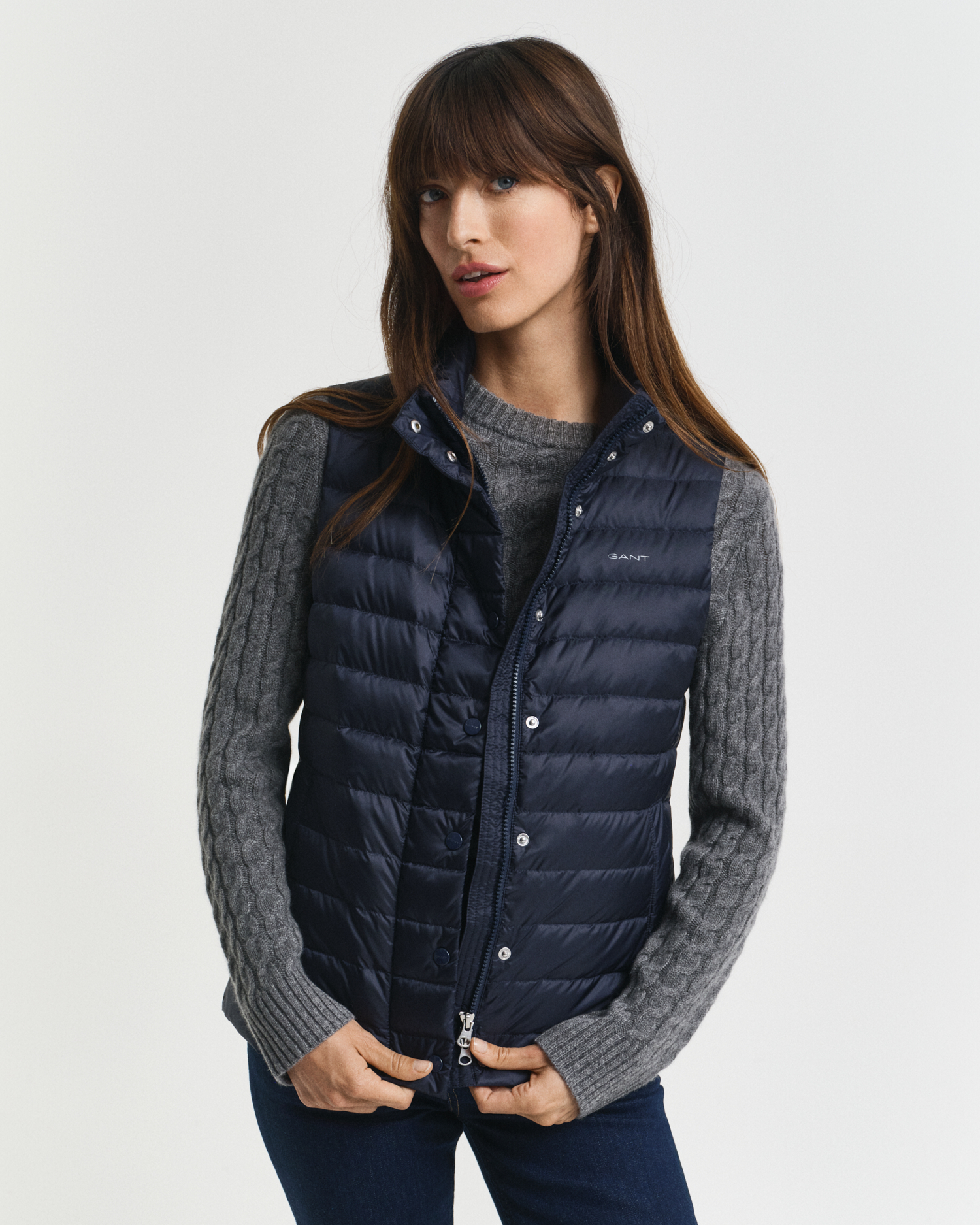 Gilet Chalecos Gant Gant Active Cloud Vest Navy Esdemarca Store