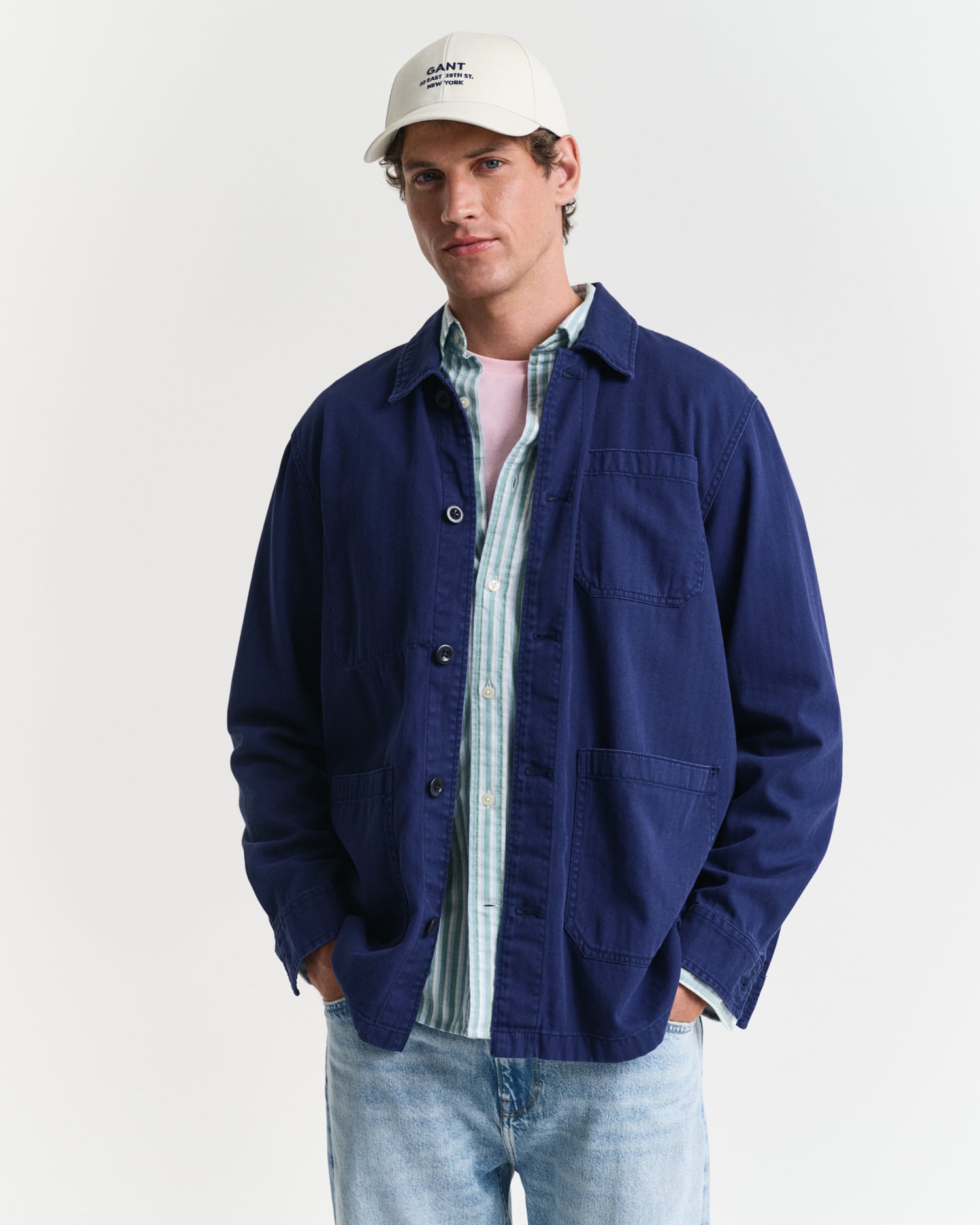 GANT Hombre Camiseta Con Escudo Normal, Capri Blue, XL