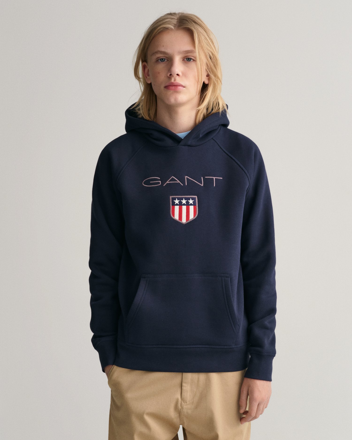Shield Sudadera Mujer Gant Sudadera Azul Marino Mujer Sudadera Con